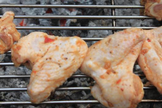 Mediterranean Style Marinated Squid, Lamb, Chicken wings  and Turkey Bbq (12)