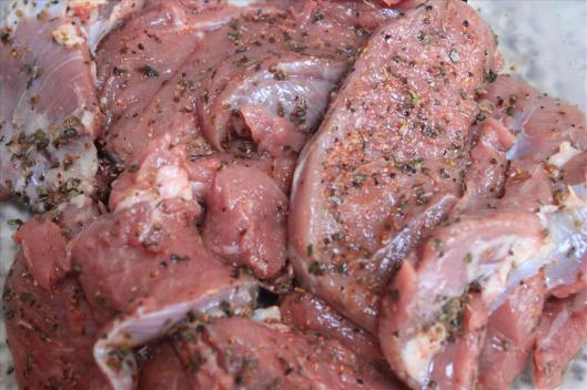 Mediterranean Style Marinated Squid, Lamb, Chicken wings  and Turkey Bbq (3)